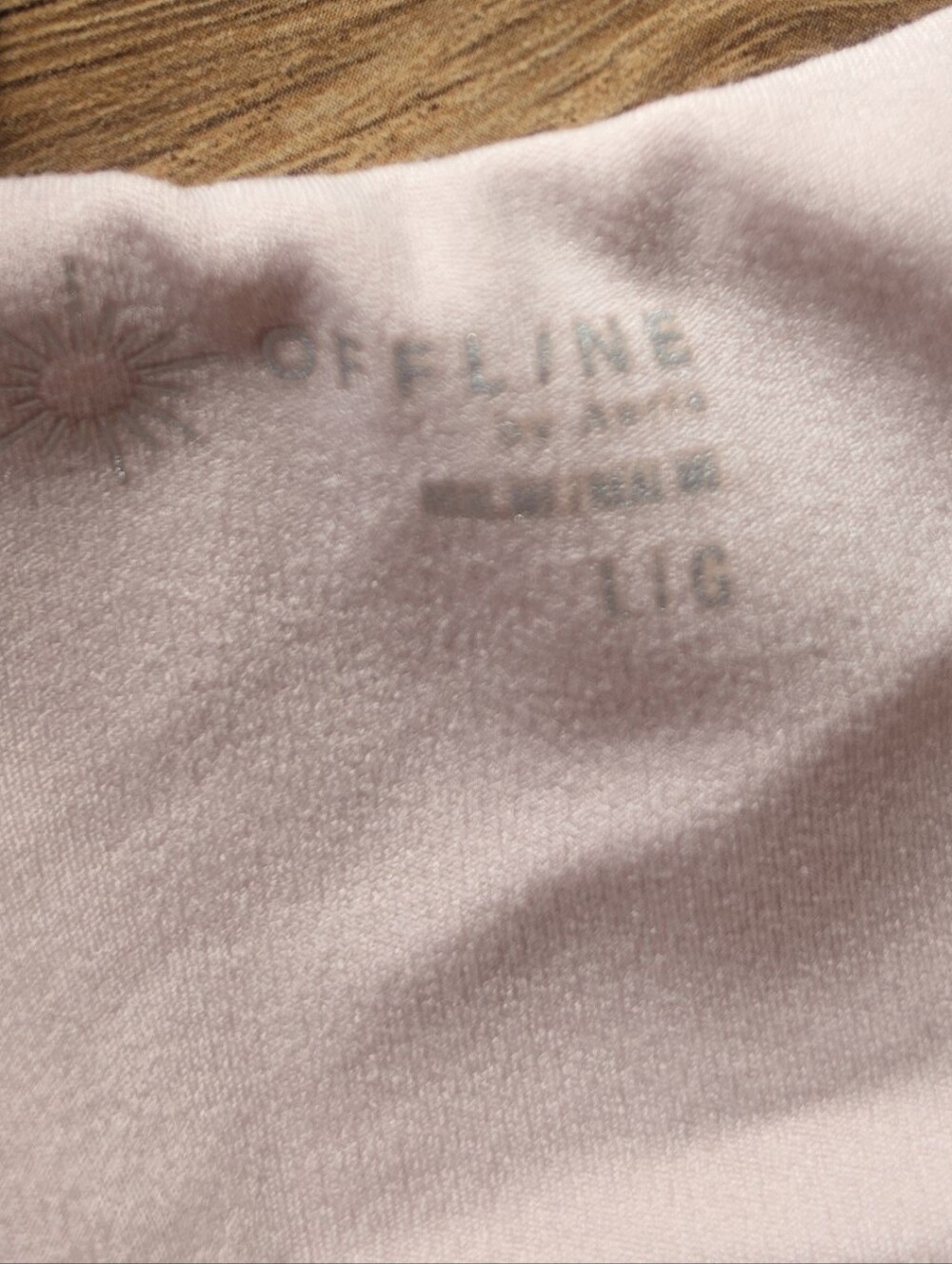 ​✨ OFFLINE by Aerie Light Pink V-Neck Skort Romper Dress Size L w/ Pads EUC ✨ View 2